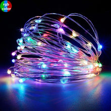 Load image into Gallery viewer, 2M 3M 4M 5M Copper Wire LED String lights Holiday lighting Fairy Garland For Christmas Trees Wedding Party Decor Merry Christmas