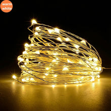 Load image into Gallery viewer, 2M 3M 4M 5M Copper Wire LED String lights Holiday lighting Fairy Garland For Christmas Trees Wedding Party Decor Merry Christmas