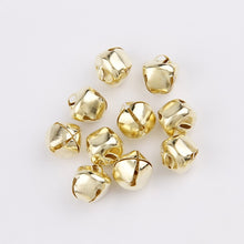 Load image into Gallery viewer, 12/13/15/20/25/30mm Gold/White K Iron Water Plated Christmas Cross Bells Pendant Handmade Party DIY Crafts Accessories