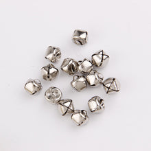 Load image into Gallery viewer, 12/13/15/20/25/30mm Gold/White K Iron Water Plated Christmas Cross Bells Pendant Handmade Party DIY Crafts Accessories