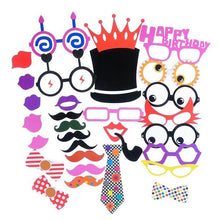 Load image into Gallery viewer, 10-58pcs Fun Wedding Decoration Photo Booth Props DIY Mustache Lips Glasses Mask Photobooth Accessories Wedding Party Supplies