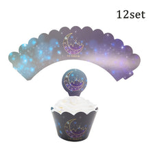 Load image into Gallery viewer, Chicinlife 1Set Eid Mubarak Disposable Paper Cup Plate Ramadan Mubarak Muslim Islamic Festival Party DIY Decoration Supplies