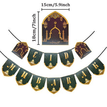 Load image into Gallery viewer, Chicinlife 1Set Eid Mubarak Disposable Paper Cup Plate Ramadan Mubarak Muslim Islamic Festival Party DIY Decoration Supplies