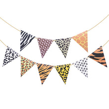 Load image into Gallery viewer, Safari Animals Banner Jungle Party Decoration Safari Party Decor Jungle Theme Animal Balloons 1st Birthday Party Decor Wild One