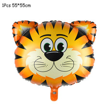 Load image into Gallery viewer, Safari Animals Banner Jungle Party Decoration Safari Party Decor Jungle Theme Animal Balloons 1st Birthday Party Decor Wild One