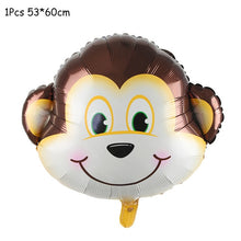 Load image into Gallery viewer, Safari Animals Banner Jungle Party Decoration Safari Party Decor Jungle Theme Animal Balloons 1st Birthday Party Decor Wild One