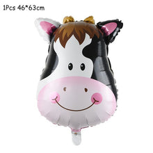 Load image into Gallery viewer, Safari Animals Banner Jungle Party Decoration Safari Party Decor Jungle Theme Animal Balloons 1st Birthday Party Decor Wild One