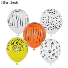 Load image into Gallery viewer, Safari Animals Banner Jungle Party Decoration Safari Party Decor Jungle Theme Animal Balloons 1st Birthday Party Decor Wild One