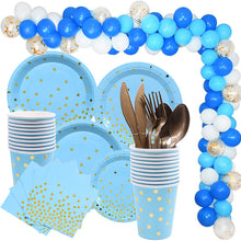 Load image into Gallery viewer, First Birthday Baby Boy Girl Party 1st Birthday Party Decoration Banner Balloons 1 One Year Old Party Baby Shower Decor Supplies