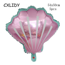 Load image into Gallery viewer, Little Mermaid Fantastic Purple Mermaid Birthday Party Disposable Tableware Decoration Paper Plate Cup Balloons Supplies