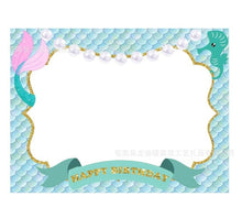 Load image into Gallery viewer, Little Mermaid Fantastic Purple Mermaid Birthday Party Disposable Tableware Decoration Paper Plate Cup Balloons Supplies