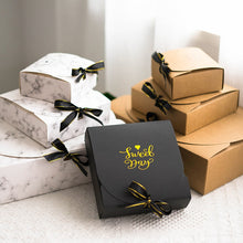 Load image into Gallery viewer, 1pc Creative Simple marble style Gift box Creative Kraft Paper DIY gift bag Candy box kawaii Party Supplies
