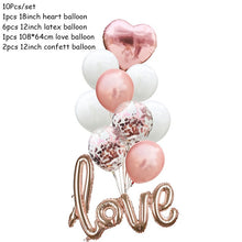 Load image into Gallery viewer, 1Set Love Balloons Confetti Air Balloons Ball Helium Balloon For Valentine's Day Gift Wedding Decoration Balloons Party Supplies

