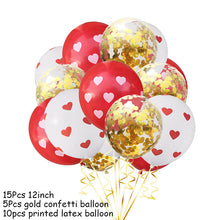 Load image into Gallery viewer, 1Set Love Balloons Confetti Air Balloons Ball Helium Balloon For Valentine's Day Gift Wedding Decoration Balloons Party Supplies
