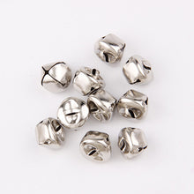 Load image into Gallery viewer, 12/13/15/20/25/30mm Gold/White K Iron Water Plated Christmas Cross Bells Pendant Handmade Party DIY Crafts Accessories
