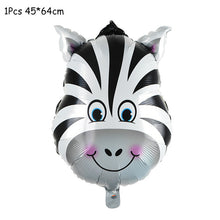 Load image into Gallery viewer, Safari Animals Banner Jungle Party Decoration Safari Party Decor Jungle Theme Animal Balloons 1st Birthday Party Decor Wild One
