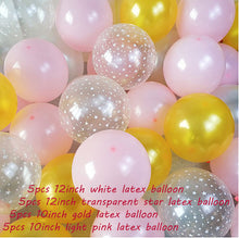 Load image into Gallery viewer, 20pcs12-inch Ink-blue Transparent Star Latex Balloon Happy Birthday 2.2g Pink White Helium Balloon Wedding Party Decor Supplies
