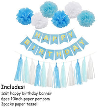 Load image into Gallery viewer, First Birthday Baby Boy Girl Party 1st Birthday Party Decoration Banner Balloons 1 One Year Old Party Baby Shower Decor Supplies
