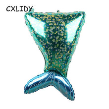 Load image into Gallery viewer, Little Mermaid Fantastic Purple Mermaid Birthday Party Disposable Tableware Decoration Paper Plate Cup Balloons Supplies
