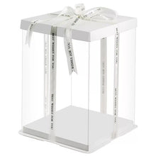 Load image into Gallery viewer, 6inch 8inch 10inch Transparent Cake Box Plastic Cake Packaging Box Organizer Cake Boxes And Packaging Boxes DIY Wedding Gift Box
