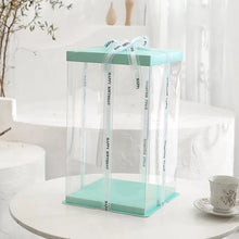 Load image into Gallery viewer, 6inch 8inch 10inch Transparent Cake Box Plastic Cake Packaging Box Organizer Cake Boxes And Packaging Boxes DIY Wedding Gift Box
