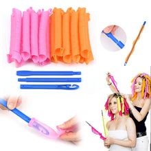 Load image into Gallery viewer, 18PCS/Set 55cm Long Diameter DIY Hair Style Manual Curlers Hair Care Rollers Magic Curls Soft Magic Hair Rollers Dropshipping
