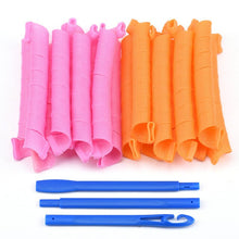Load image into Gallery viewer, 18PCS/Set 55cm Long Diameter DIY Hair Style Manual Curlers Hair Care Rollers Magic Curls Soft Magic Hair Rollers Dropshipping
